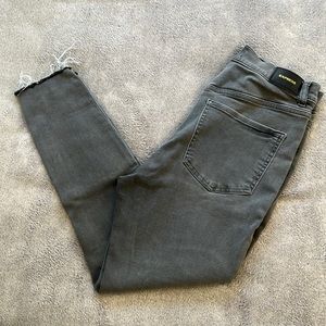 Express Skinny Super High Rise Grey Jeans